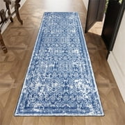 Ileading 2' x 6' Boho Runner Rug, Non Slip Washable Shaggy Soft Carpet Area Rug for Hallways Entryway Bedroom